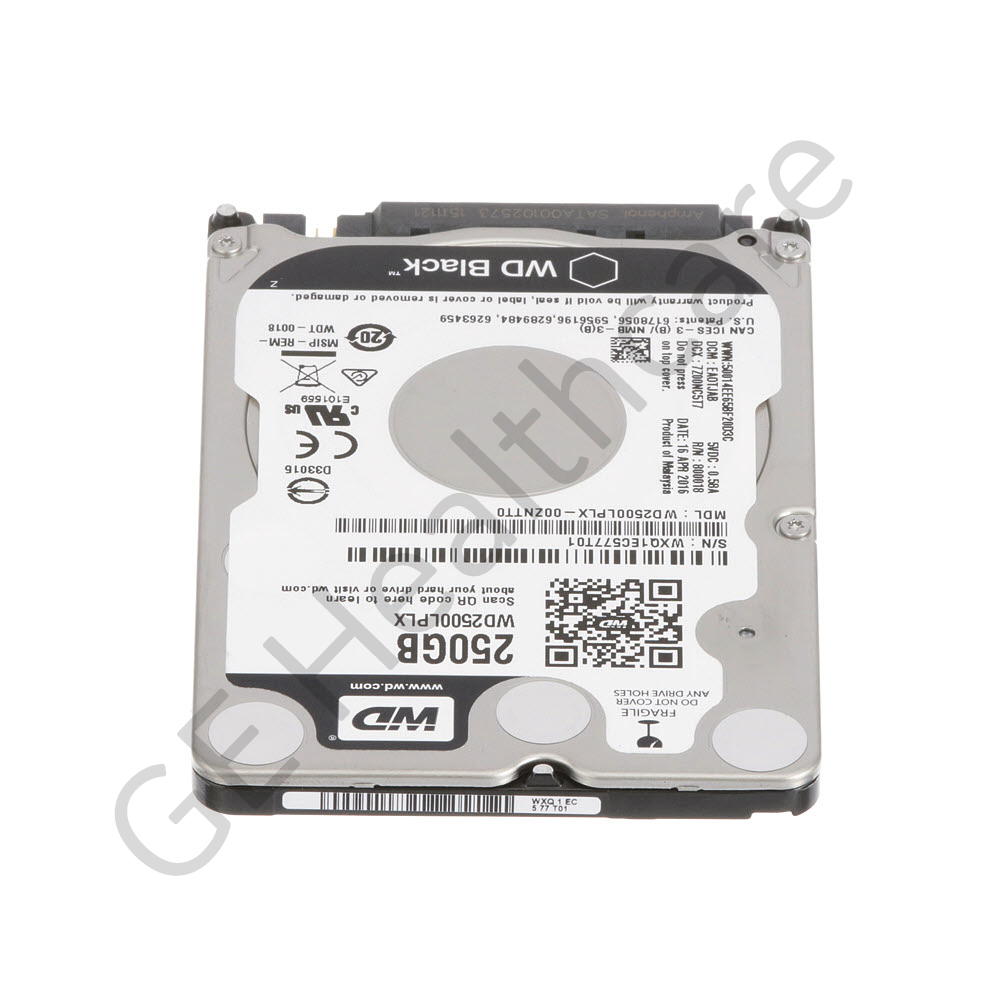250GB 2.5" Hard Disk Drive (HDD) SATA Interface 250GB 2.5" Hard Disk Drive (HDD) SATA Interface