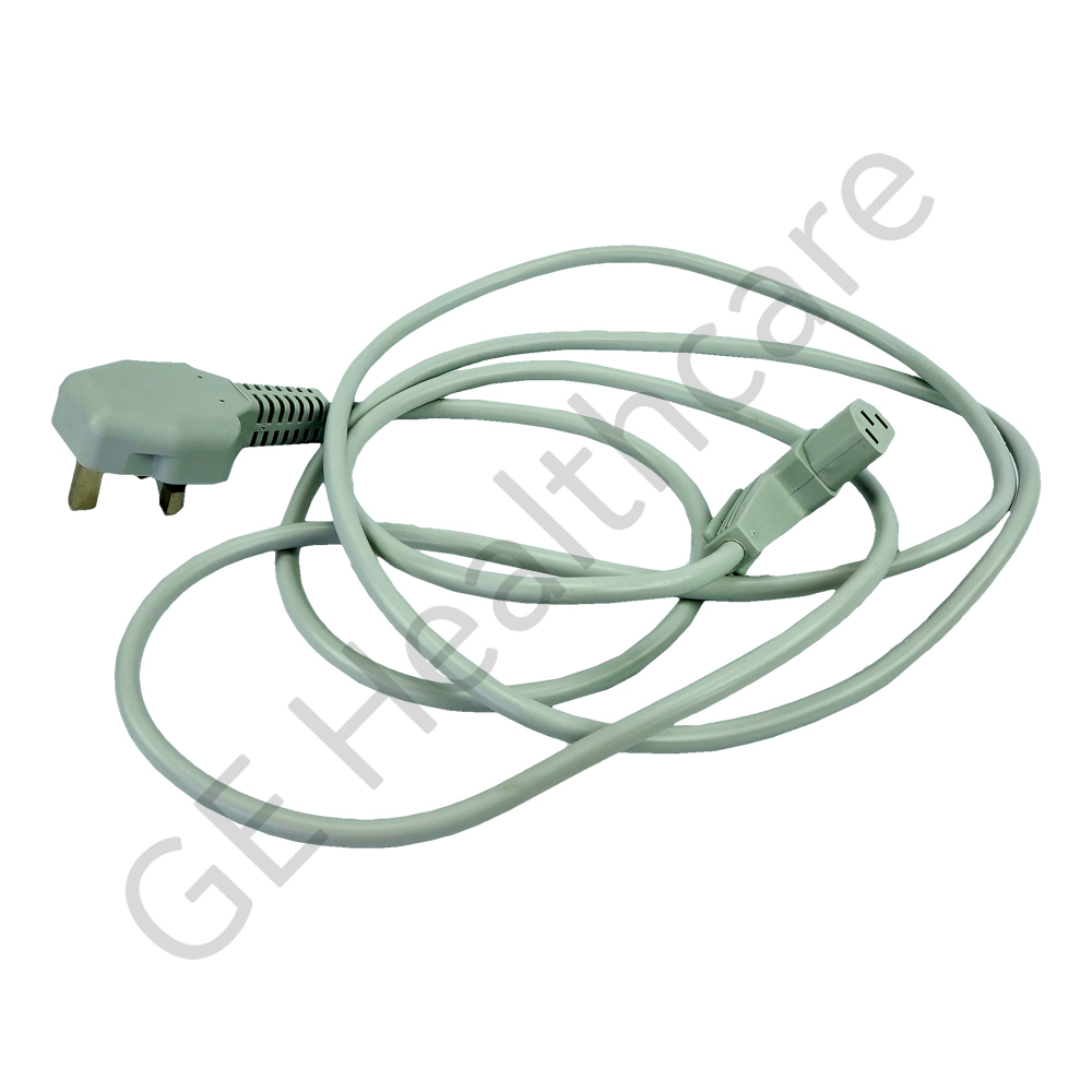 Power Cord UK Right Light Gray